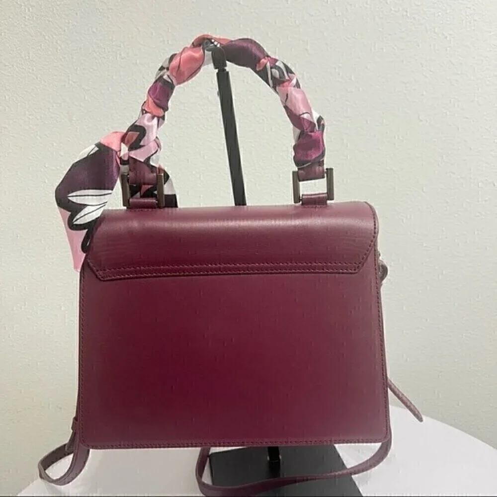 Carlyn Burgundy Crossbody Handbag